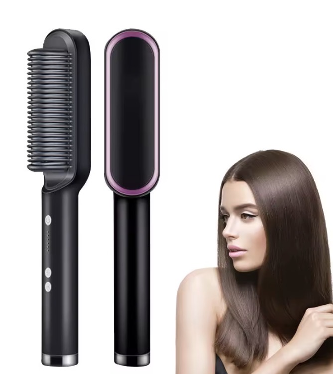 Plancha de pelo eléctrica en Negro